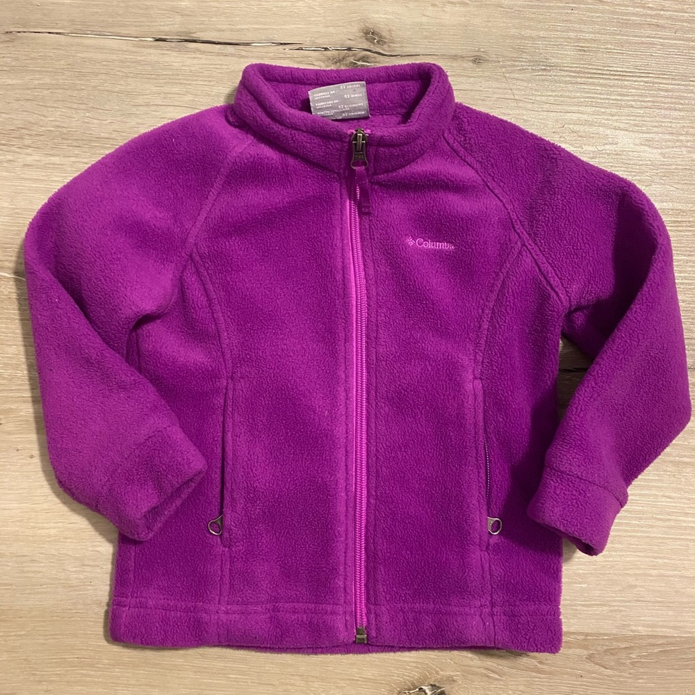 Columbia girls fleece jacket purple 3T